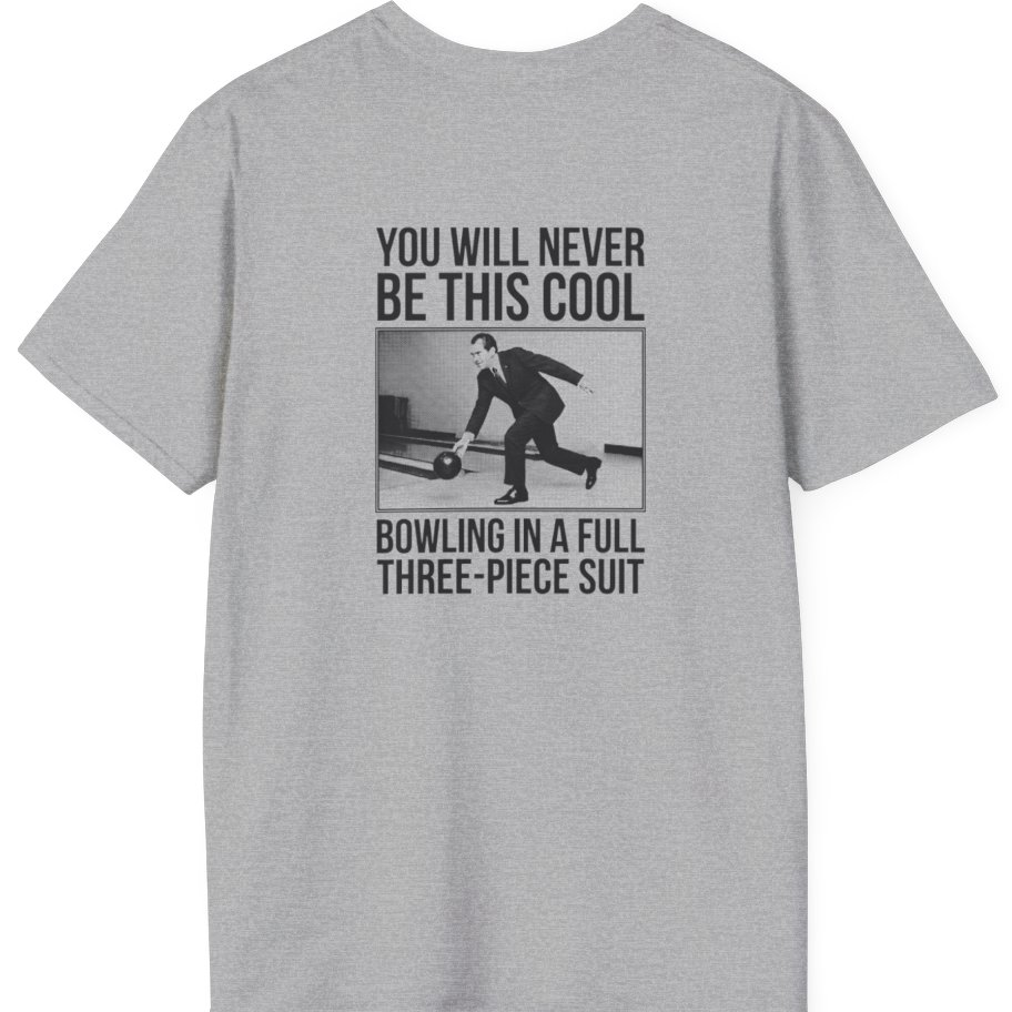 Nixon Suit Bowling Flex Back Print T-Shirt - Sport Grey back