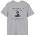 Mcclellan Antietam Attack Back Print T-Shirt - Sport Grey back