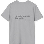 Industrial Revolution Quote Back Print T-Shirt - Sport Grey back