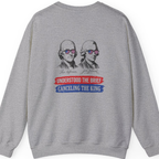 Jefferson Hancock Canceling The King Back Print Sweatshirt - Sport Grey back