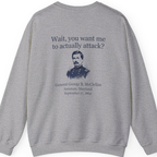 Mcclellan Antietam Attack Back Print Sweatshirt - Sport Grey back