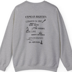 Famous Righties Back Print Sweatshirt - Sport Grey back