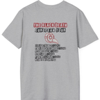 The Black Death European Tour Back Print T-Shirt - Sport Grey back