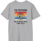 Public Payphone Memorial Back Print T-Shirt - Sport Grey back