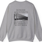 Roman Aqueducts Service Review Back Print Sweatshirt - Sport Grey back