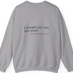 Industrial Revolution Quote Back Print Sweatshirt - Sport Grey back