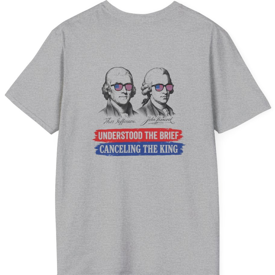 Jefferson Hancock Canceling The King Back Print T-Shirt - Sport Grey back