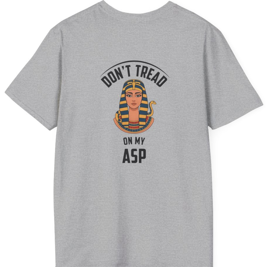 Cleopatra Asp Back Print T-Shirt - Sport Grey back