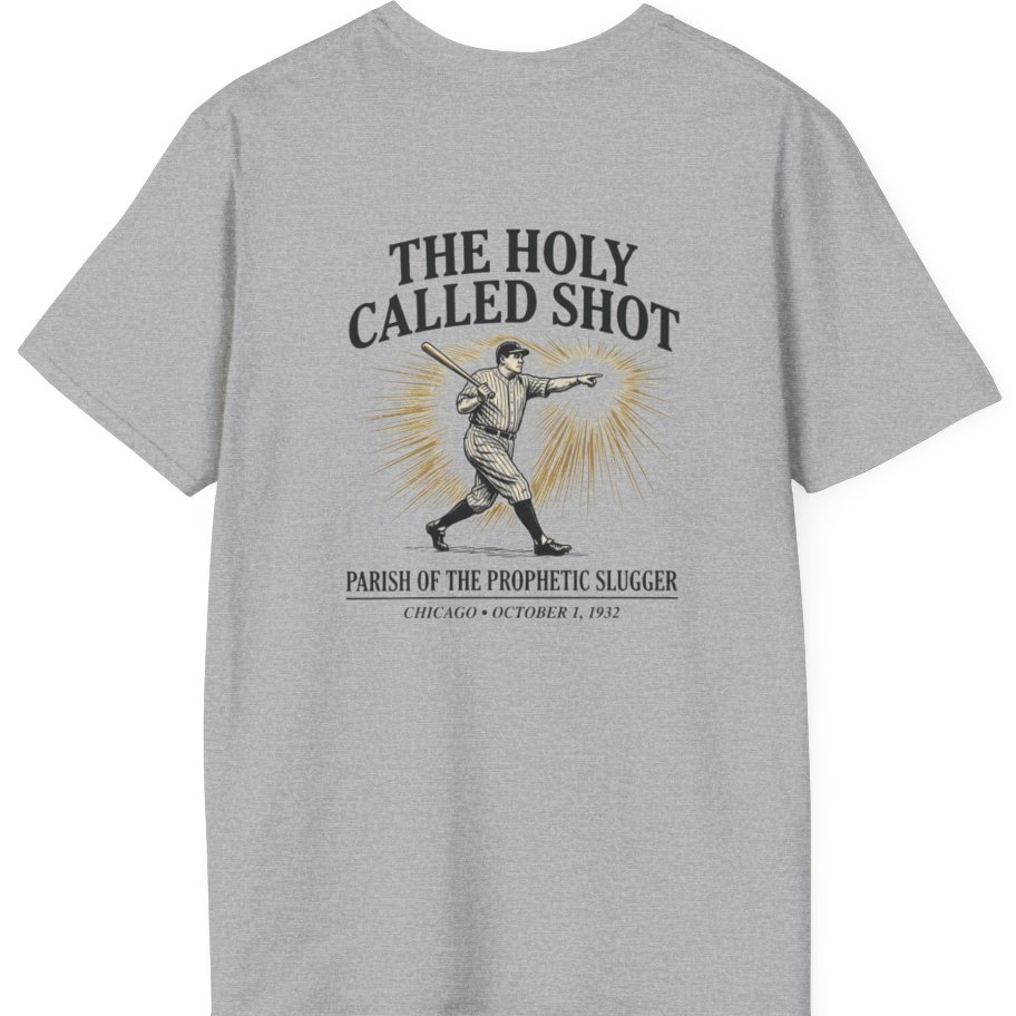 Divine Called Shot Back Print T-Shirt - Sport Grey back
