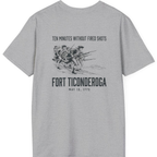 Fort Ticonderoga Ten Minutes Back Print T-Shirt - Sport Grey back
