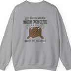 Maritime Cancel Culture Back Print Sweatshirt - Sport Grey back