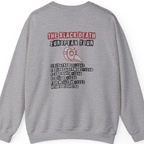 The Black Death European Tour Back Print Sweatshirt - Sport Grey back