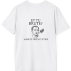 Et Tu Brute Back Print T-Shirt - White back