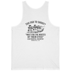 Whites of Their Eyes Bunker Back Print Tank Top - White back