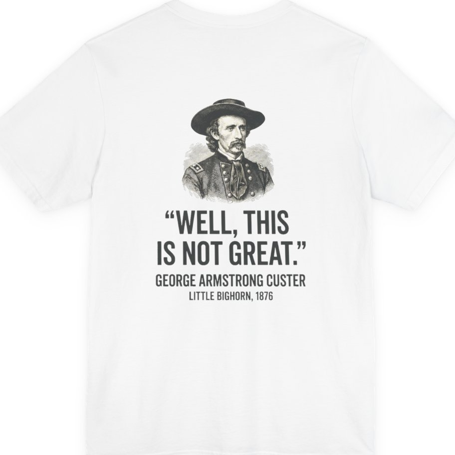 Well This Is Not Great Back Print Premium Tee - White back