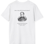 Mobile Bay Minefield Back Print T-Shirt - White back