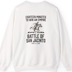 San Jacinto Eighteen Minutes Back Print Sweatshirt - White back