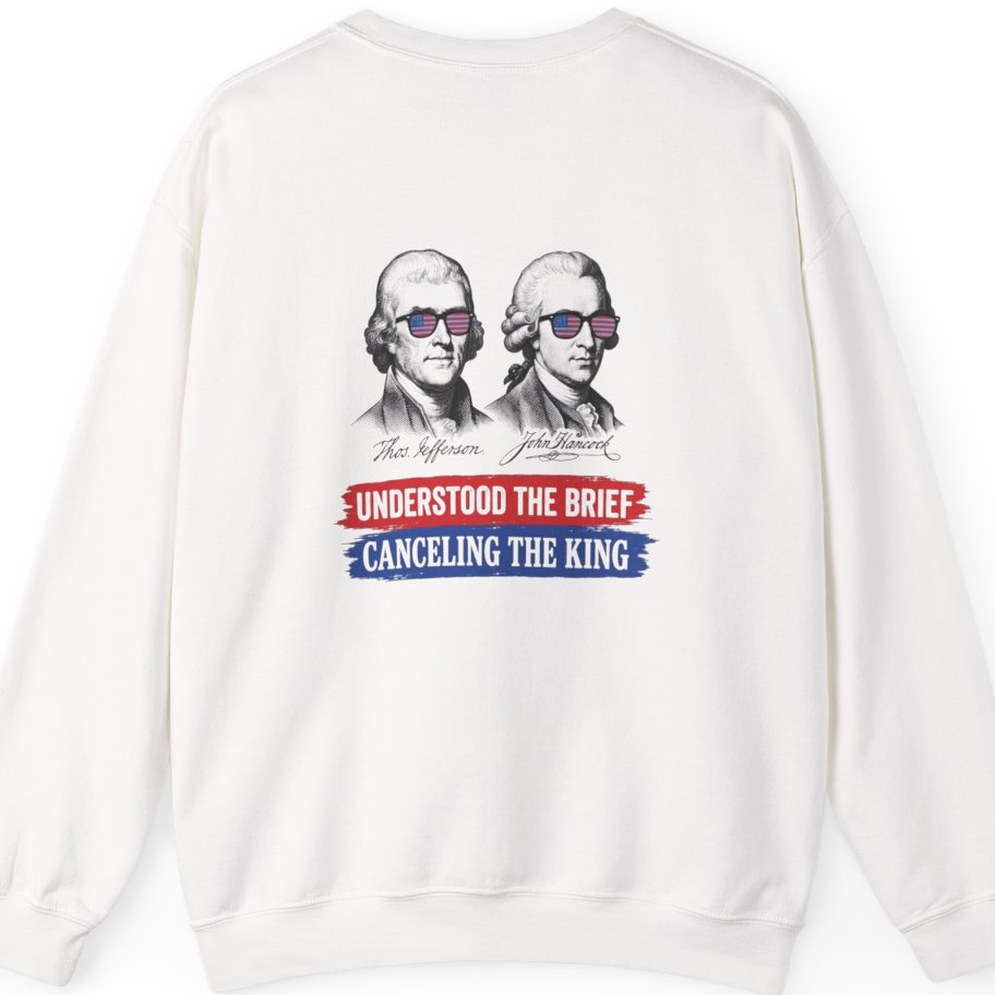 Jefferson Hancock Canceling The King Back Print Sweatshirt - White back