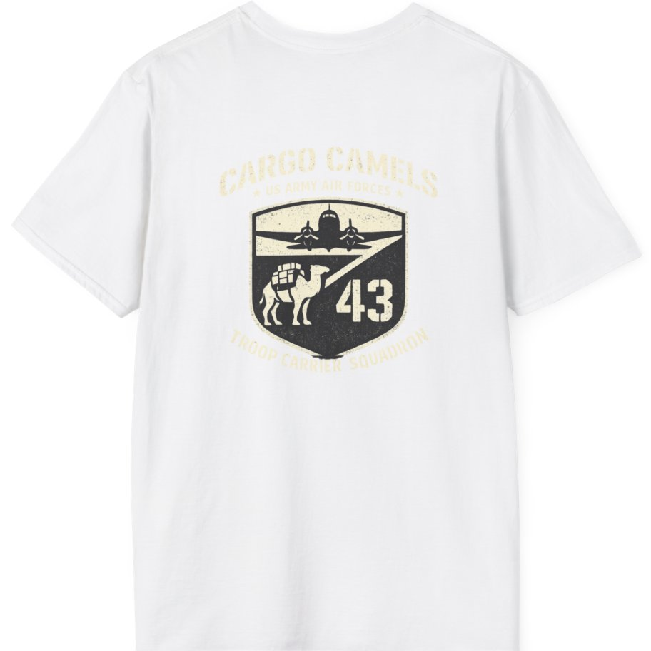 Cargo Camels WWII Usaaf Troop Back Print T-Shirt - White back