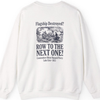Row To The Next Ship Back Print Sweatshirt - White back