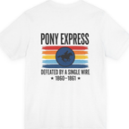Pony Express Memorial Back Print Premium Tee - White back