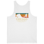 Chicago Great Fire 5K Retro Back Print Tank Top - White back