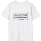 Oscar Wilde Quote Back Print T-Shirt - White back