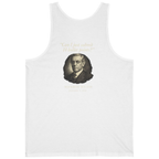 Woodrow Wilson Fourteen Points Procrastination Back Print Tank Top - White back