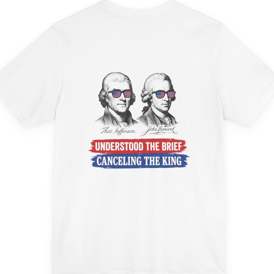 Jefferson Hancock Canceling The King Back Print Premium Tee - White back
