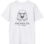 Stressed Eagle Fine Since Back Print T-Shirt - White back