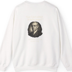 Woodrow Wilson Fourteen Points Procrastination Back Print Sweatshirt - White back