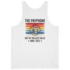 Public Payphone Memorial Back Print Tank Top - White back