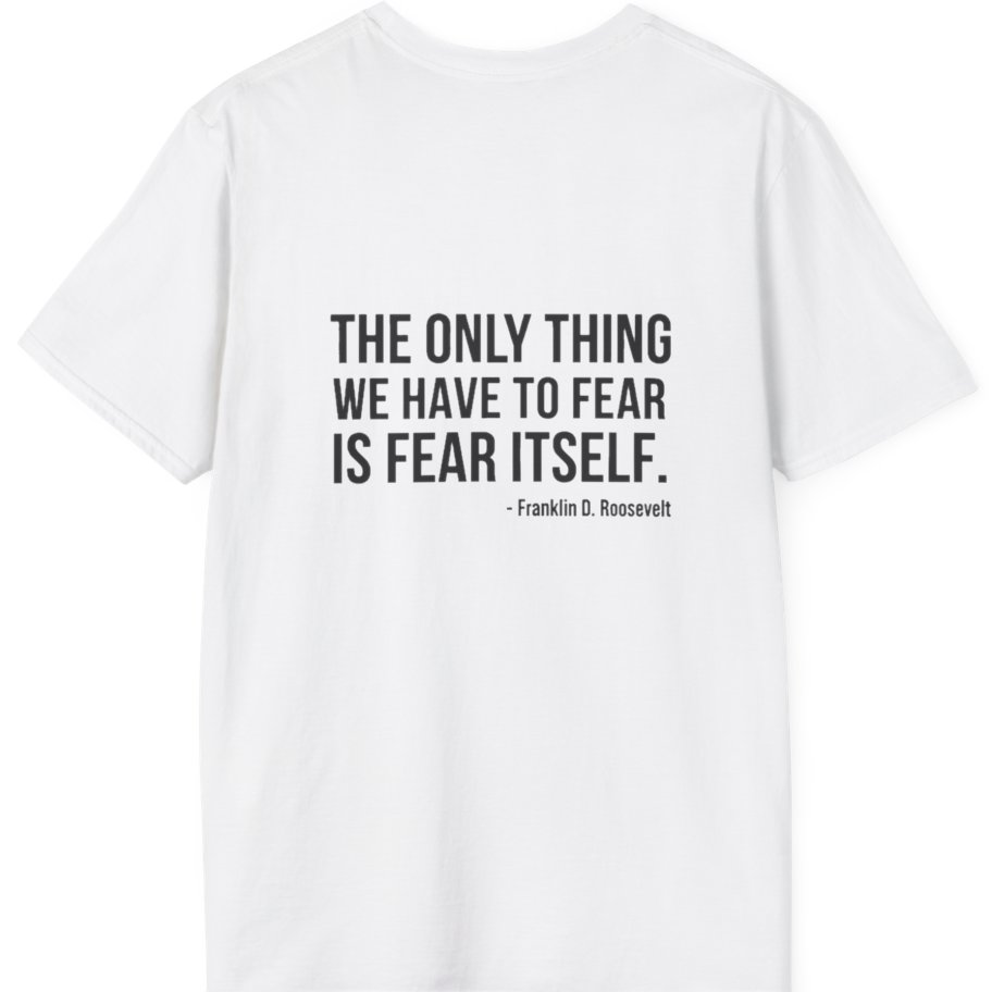 The Only Thing We Have Back Print T-Shirt - White back