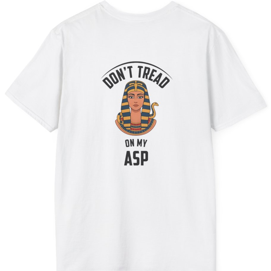 Cleopatra Asp Back Print T-Shirt - White back