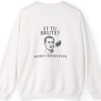 Et Tu Brute Back Print Sweatshirt - White back