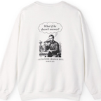 First Phone Call Panic Back Print Sweatshirt - White back