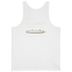 Css Hunley Submarine Memorial Back Print Tank Top - White back