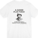 Patton Good Plan Back Print Premium Tee - White back