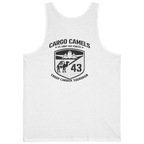 Cargo Camels WWII Usaaf Troop Back Print Tank Top - White back