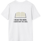 I Read The Book Back Print T-Shirt - White back