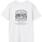 Pompeii Thermal Resort Back Print T-Shirt - White back