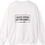 Oscar Wilde Quote Back Print Sweatshirt - White back