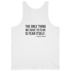 The Only Thing We Have Back Print Tank Top - White back