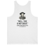 Well This Is Not Great Back Print Tank Top - White back