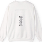 Ancient Rome Was Built On Back Print Sweatshirt - White back