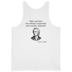Locke New Opinions Back Print Tank Top - White back
