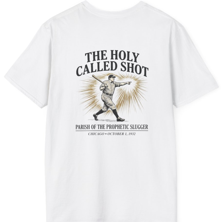 Divine Called Shot Back Print T-Shirt - White back