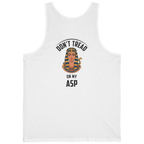 Cleopatra Asp Back Print Tank Top - White back