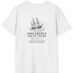Hms Erebus Arctic Tours Back Print T-Shirt - White back