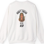 Cleopatra Asp Back Print Sweatshirt - White back